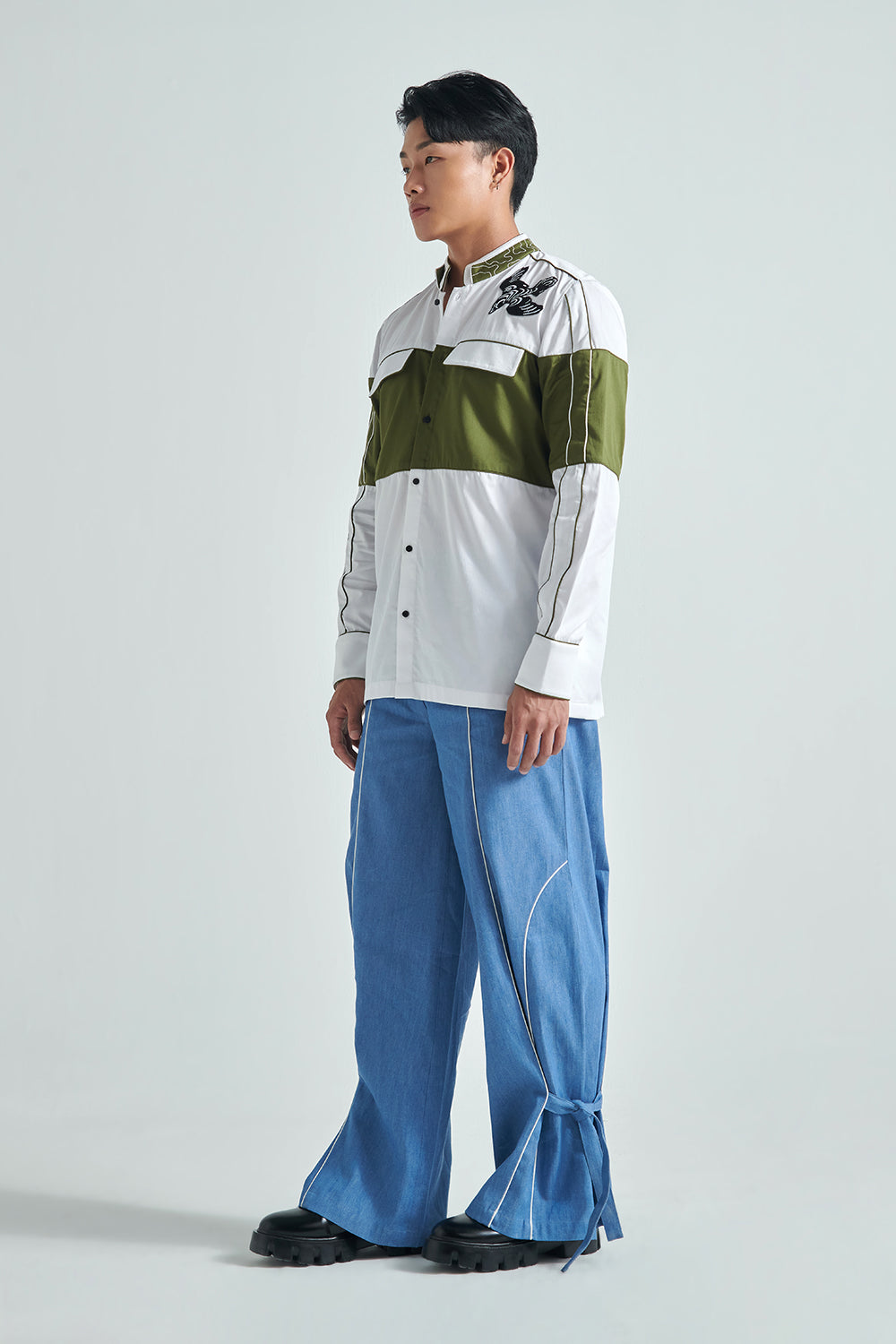 Azure Flux Trouser