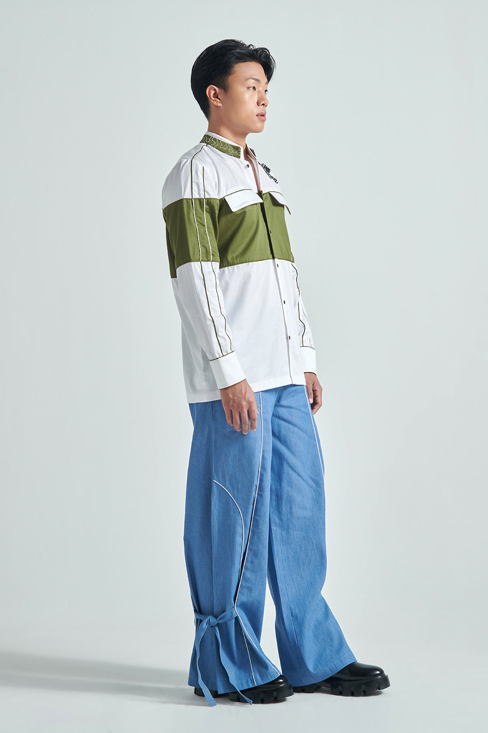Azure Flux Trouser