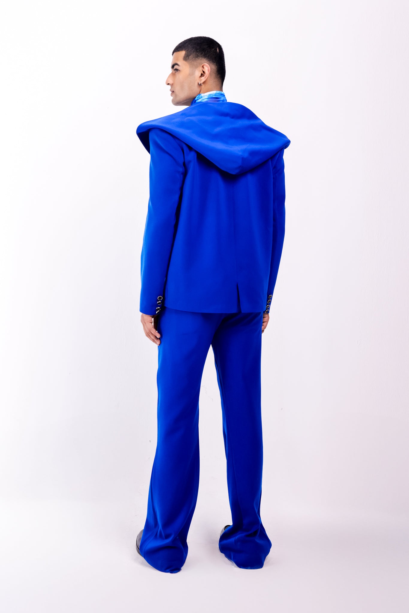 CELESTIAL DRIFT HOODED BLAZER