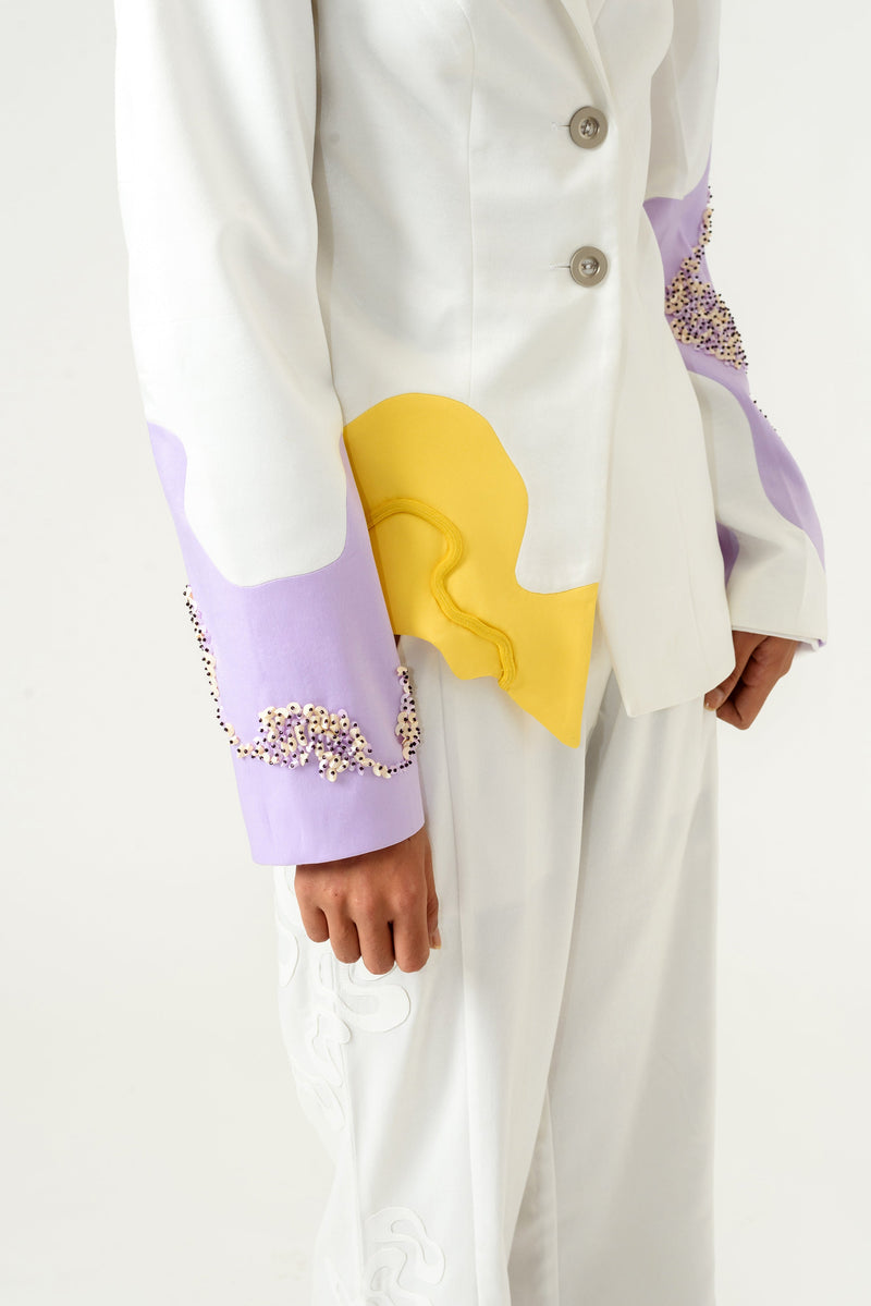 Ivory Lilac Suit - siddhantagrawal