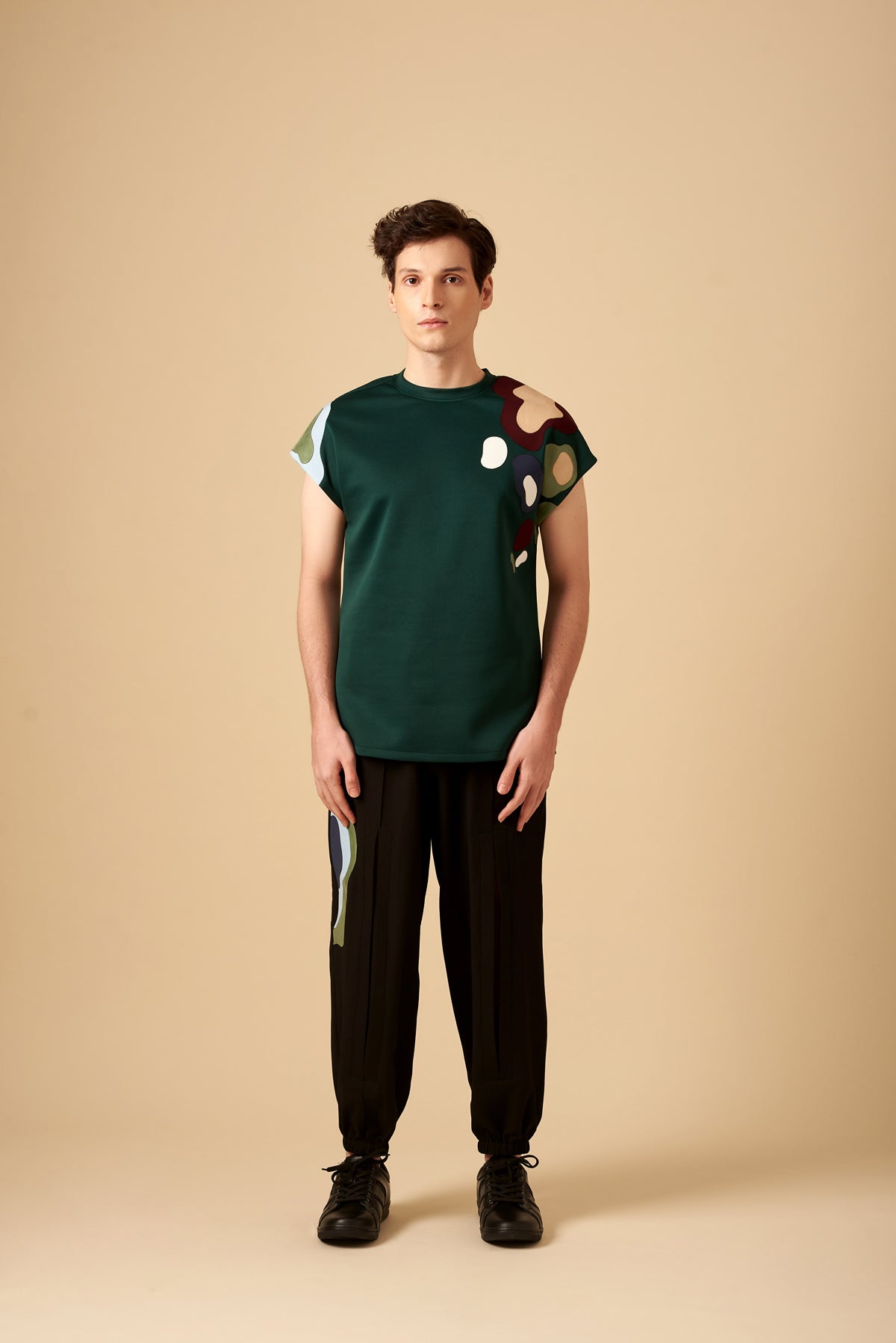 UNDEFINED APPLIQUE MENS T-SHIRT - siddhantagrawal