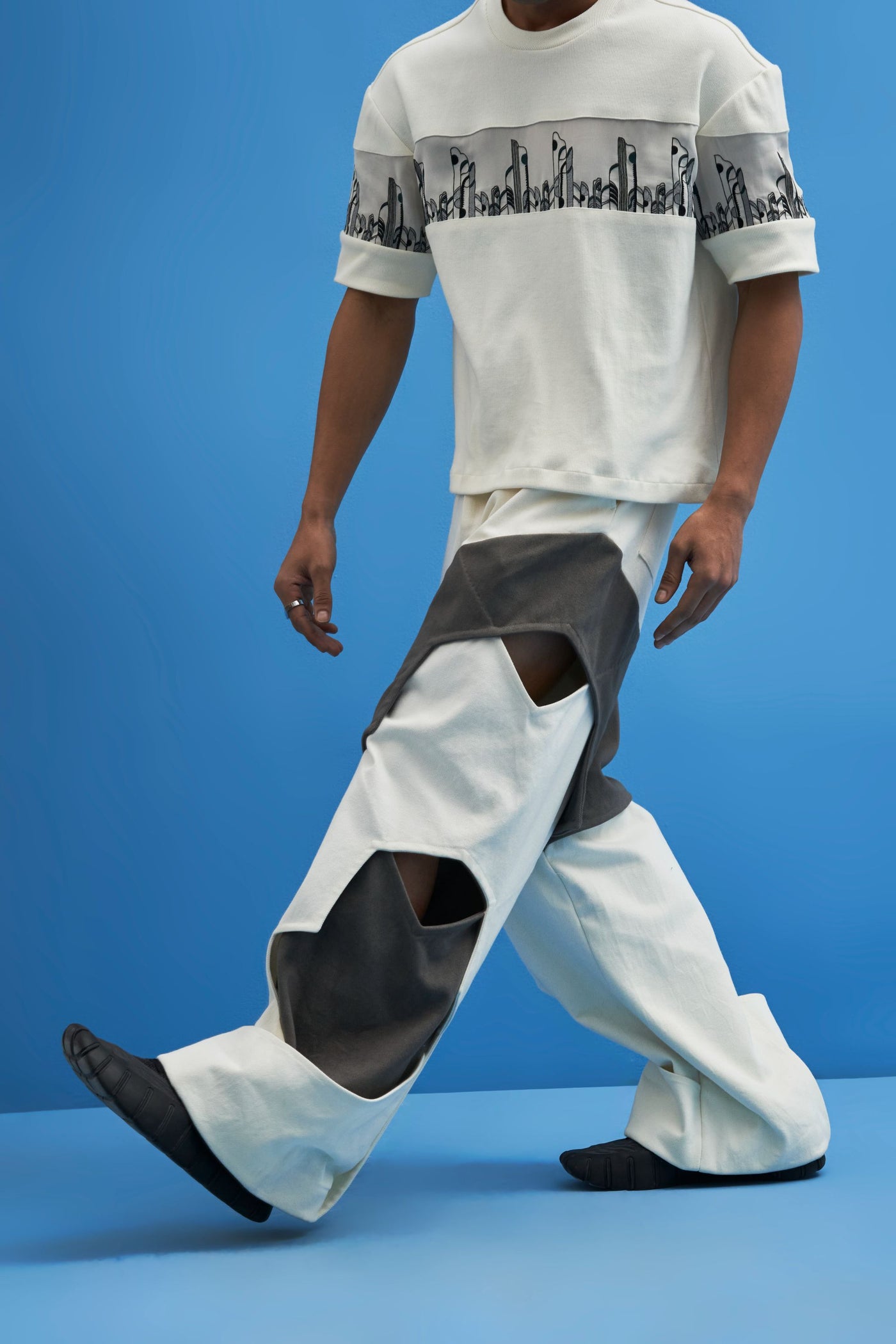 Structured Layered Trousers - siddhantagrawal