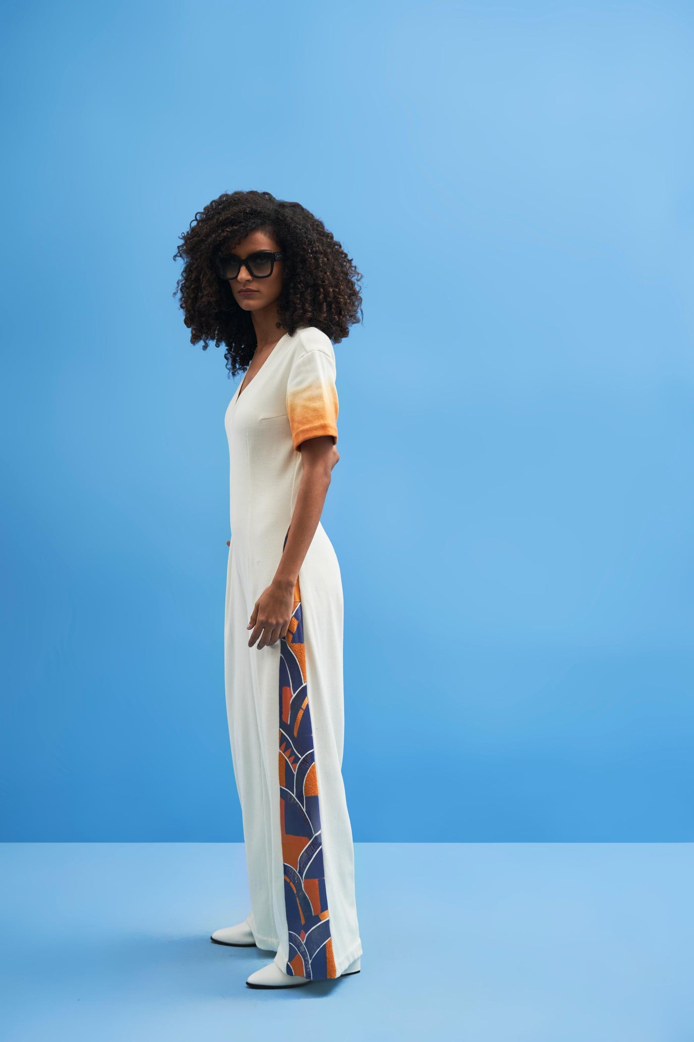 Off-White Lunette Embroidered Jumpsuit - siddhantagrawal
