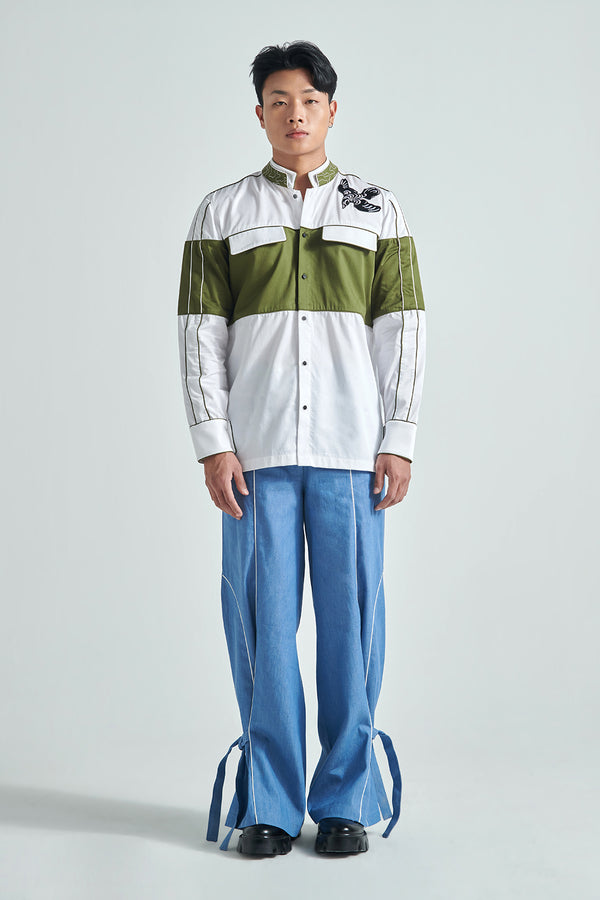 Azure Flux Trouser