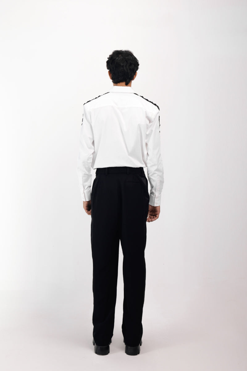 IVORY SHADOWED GLIMMER SHIRT