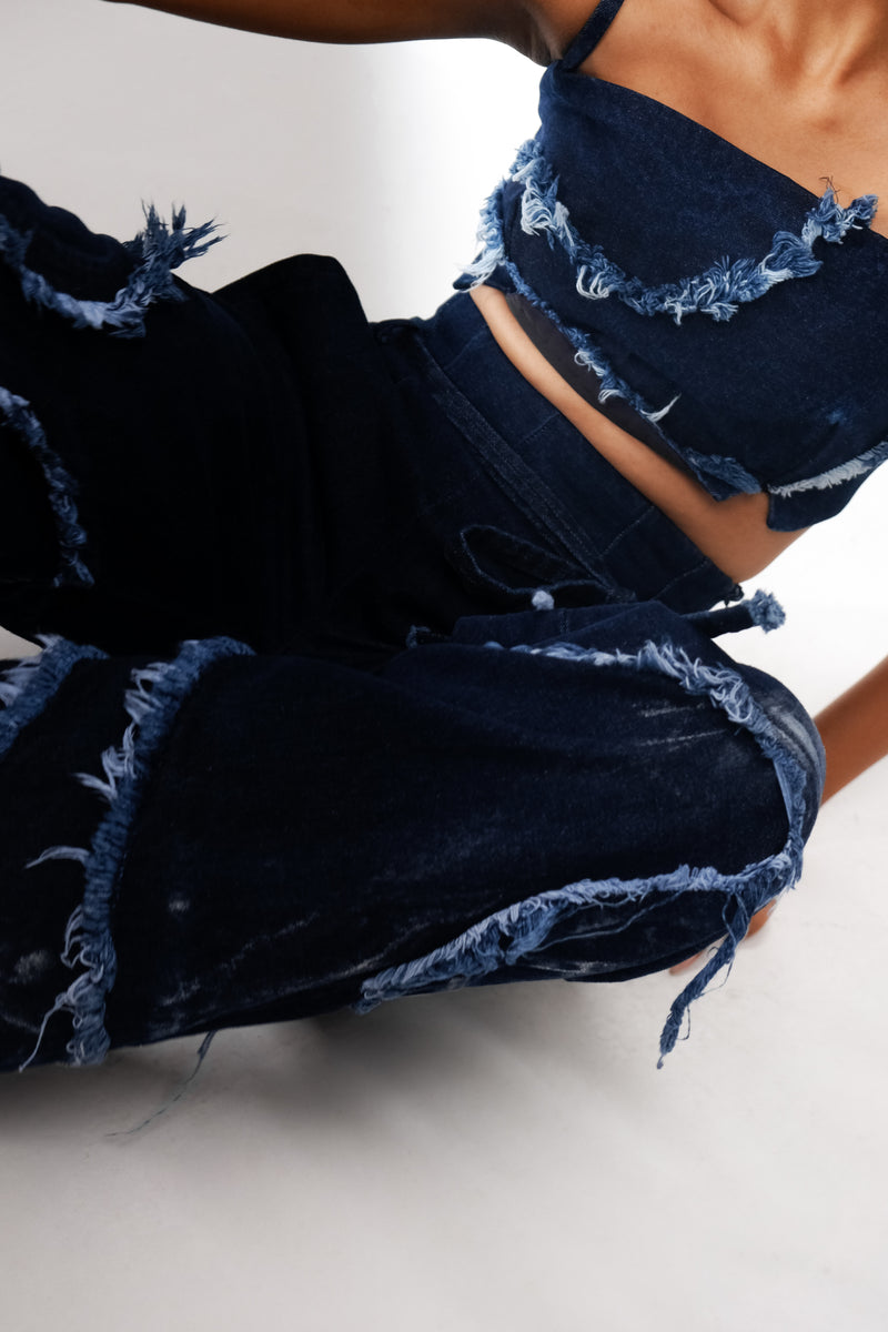 WEATHERED INDIGO TROUSER