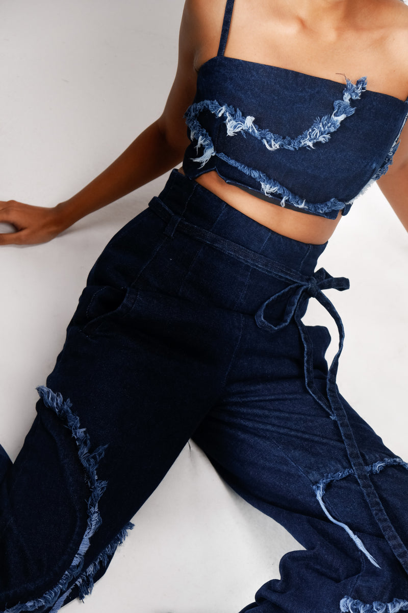 WEATHERED INDIGO TROUSER