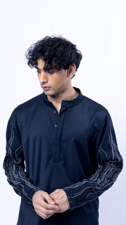VEIN TRACE KURTA SET