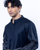 VEIN TRACE KURTA SET