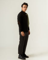Striped Leather Trouser - siddhantagrawal