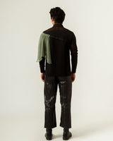 Striped Leather Trouser - siddhantagrawal