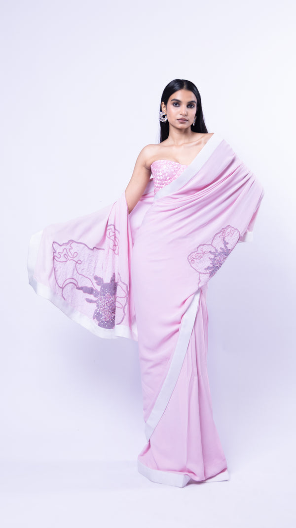 MIST BLOOM SAREE