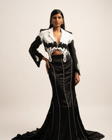 The Opulent Morpho Beaded Blazer