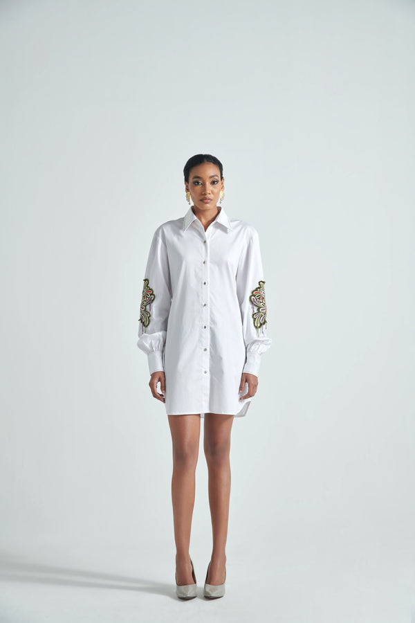 FLOURISHING SHIRT DRESS