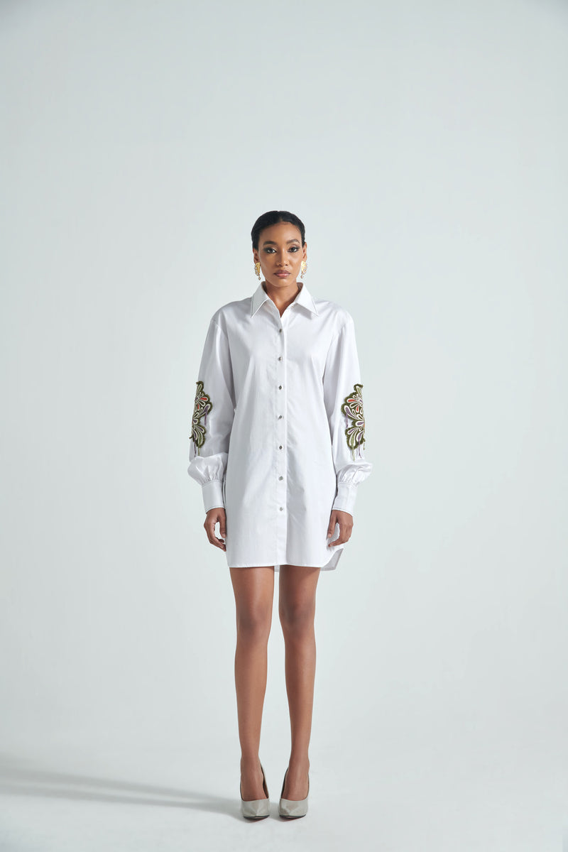 FLOURISHING SHIRT DRESS