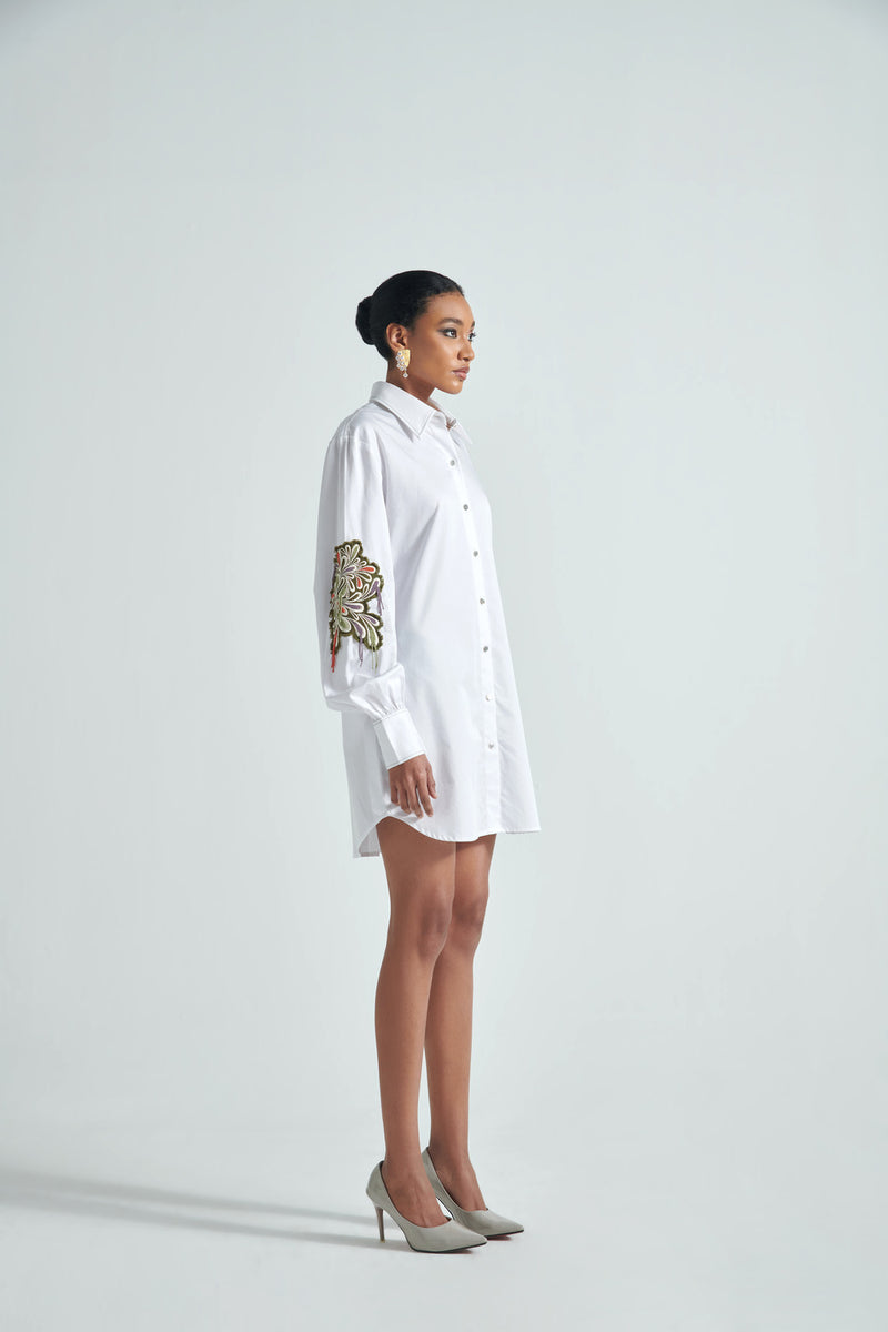 FLOURISHING SHIRT DRESS