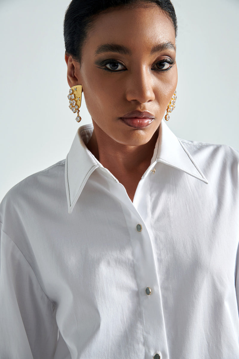 FLOURISHING SHIRT DRESS