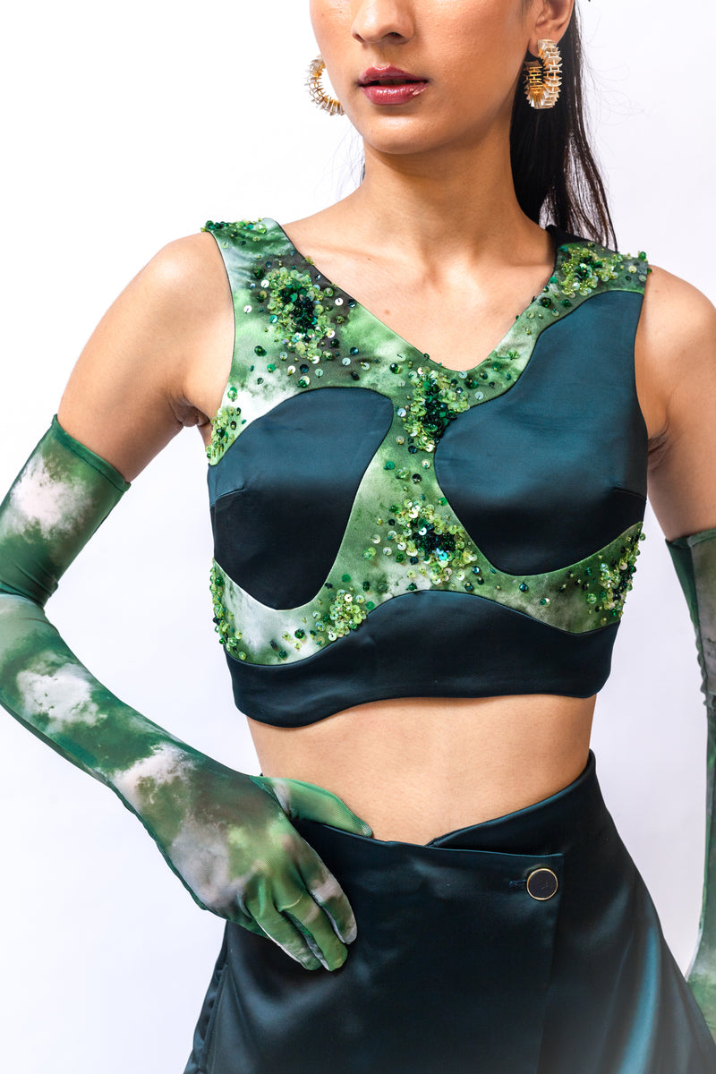 MOSS MOSAIC TOP