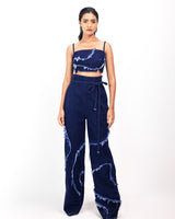 WEATHERED INDIGO BUSTIER
