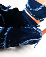 WEATHERED INDIGO BUSTIER