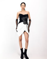SILVER DUSK BLOOM DRESS