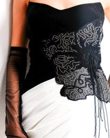 SILVER DUSK BLOOM DRESS