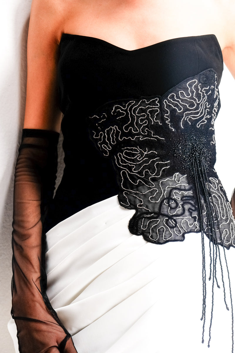 SILVER DUSK BLOOM DRESS