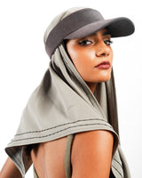 ROOTLINE VISOR CAP WITH SCARF