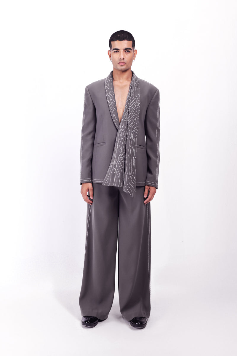 Silver Dusk Blazer Set