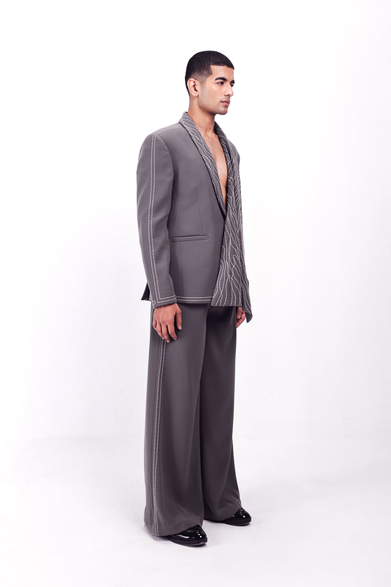 Silver Dusk Blazer Set