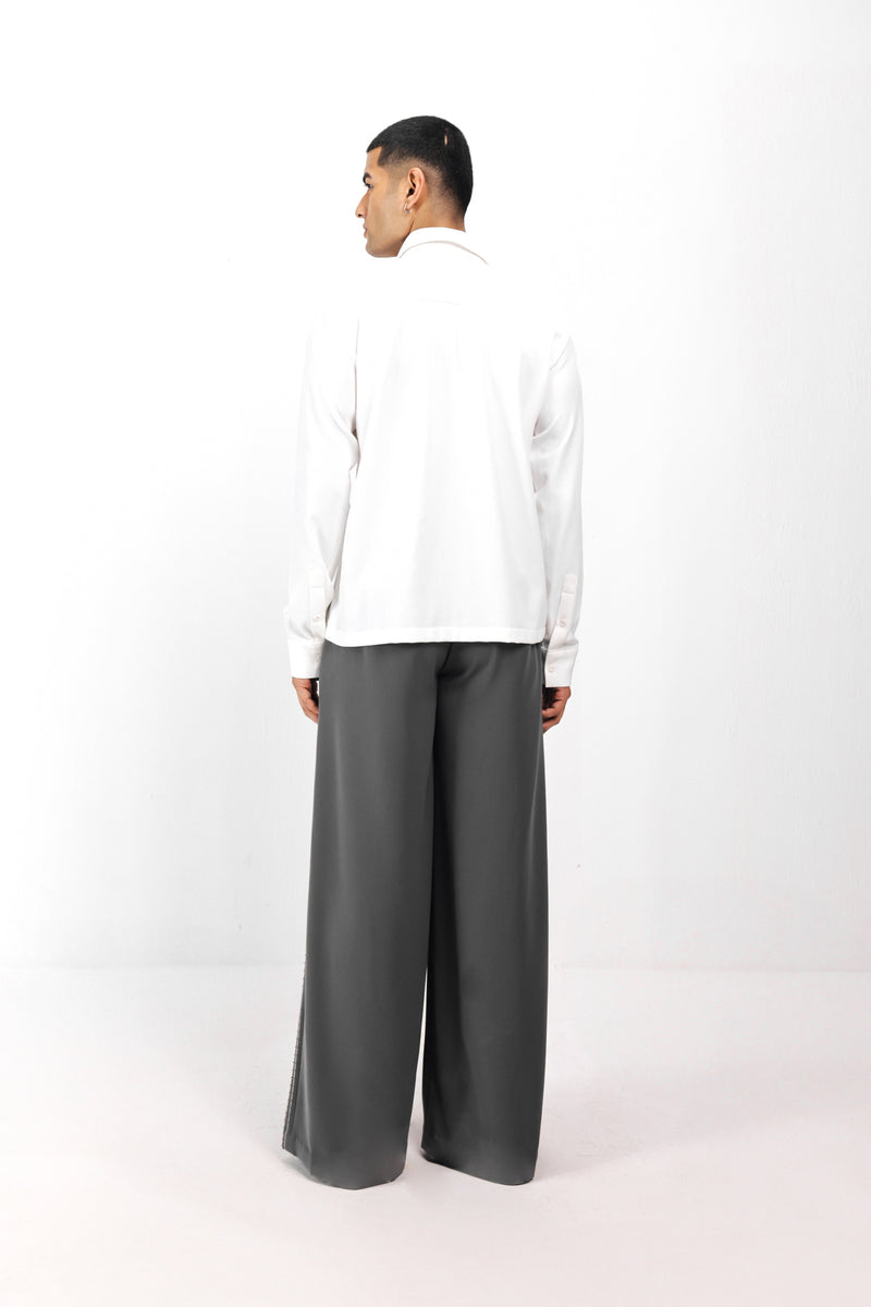 IVORY GLITCH ROOT SHIRT