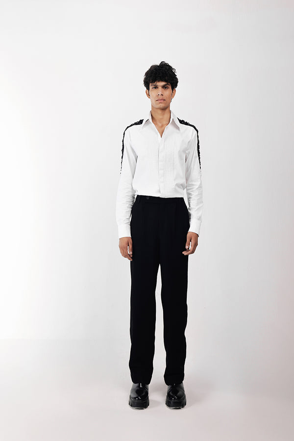 IVORY SHADOWED GLIMMER SHIRT