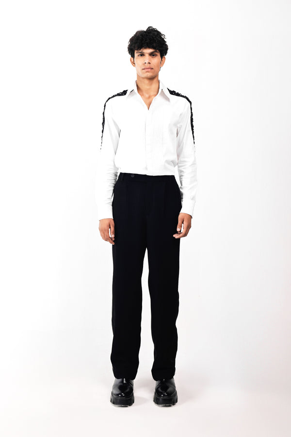 IVORY SHADOWED GLIMMER SHIRT