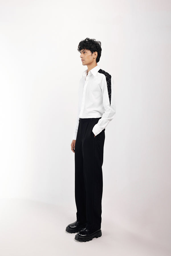 IVORY SHADOWED GLIMMER SHIRT