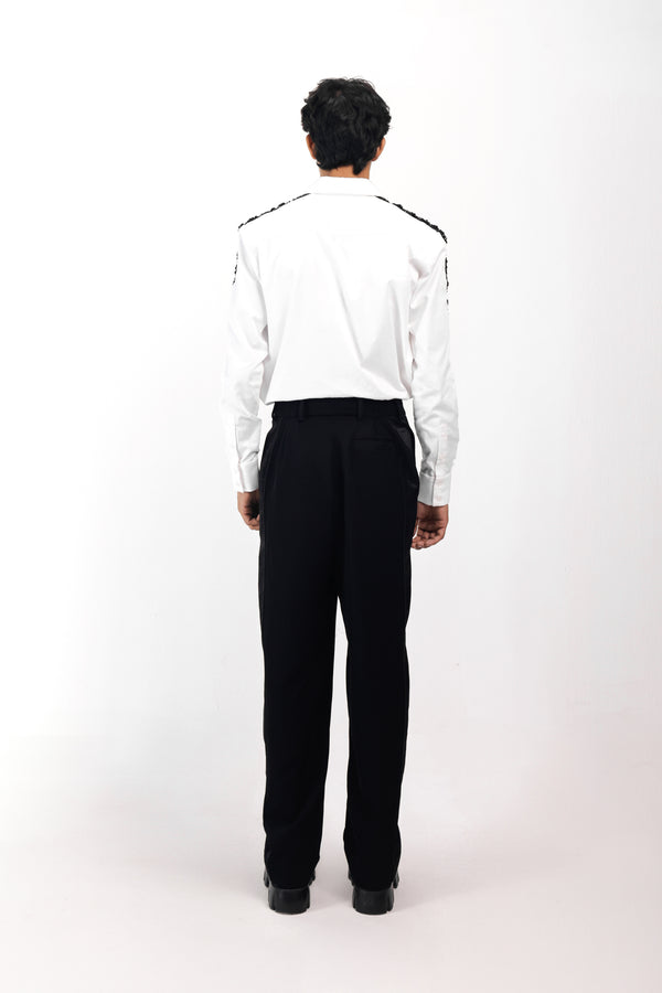 IVORY SHADOWED GLIMMER SHIRT - Image 4