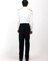 IVORY SHADOWED GLIMMER SHIRT