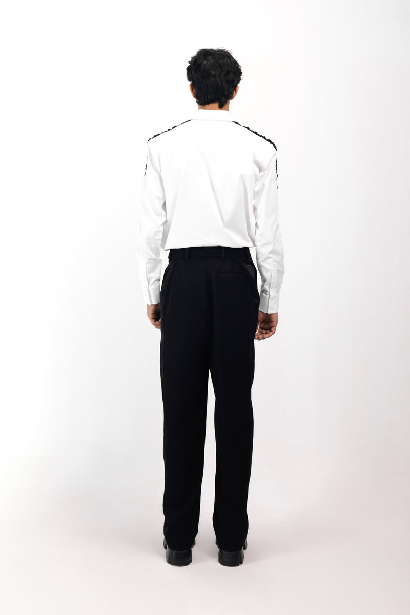 IVORY SHADOWED GLIMMER SHIRT