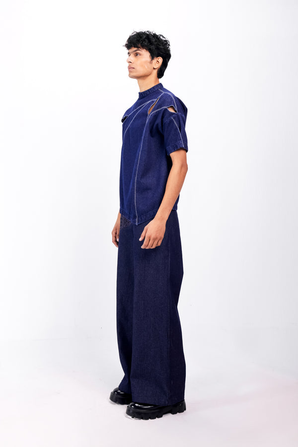 WEATHERED INDIGO T-SHIRT