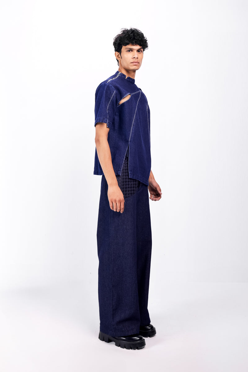 WEATHERED INDIGO T-SHIRT