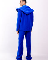 CELESTIAL DRIFT HOODED BLAZER