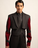 The Seraphic Symphony Cropped Blazer Jacket