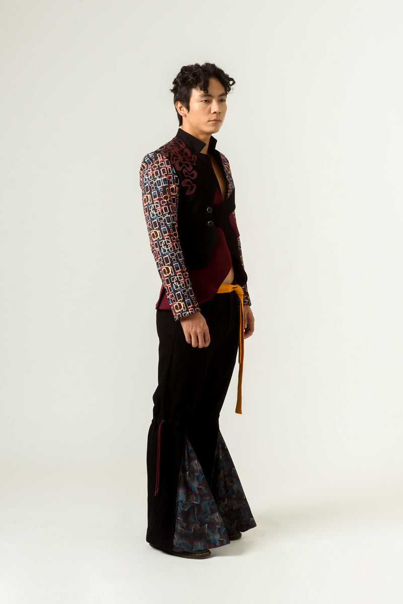 Torment Print Blazer - siddhantagrawal