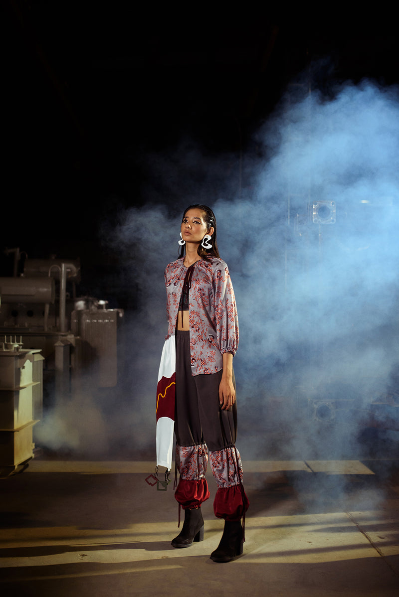Drawstring DNA-Print Trouser - siddhantagrawal