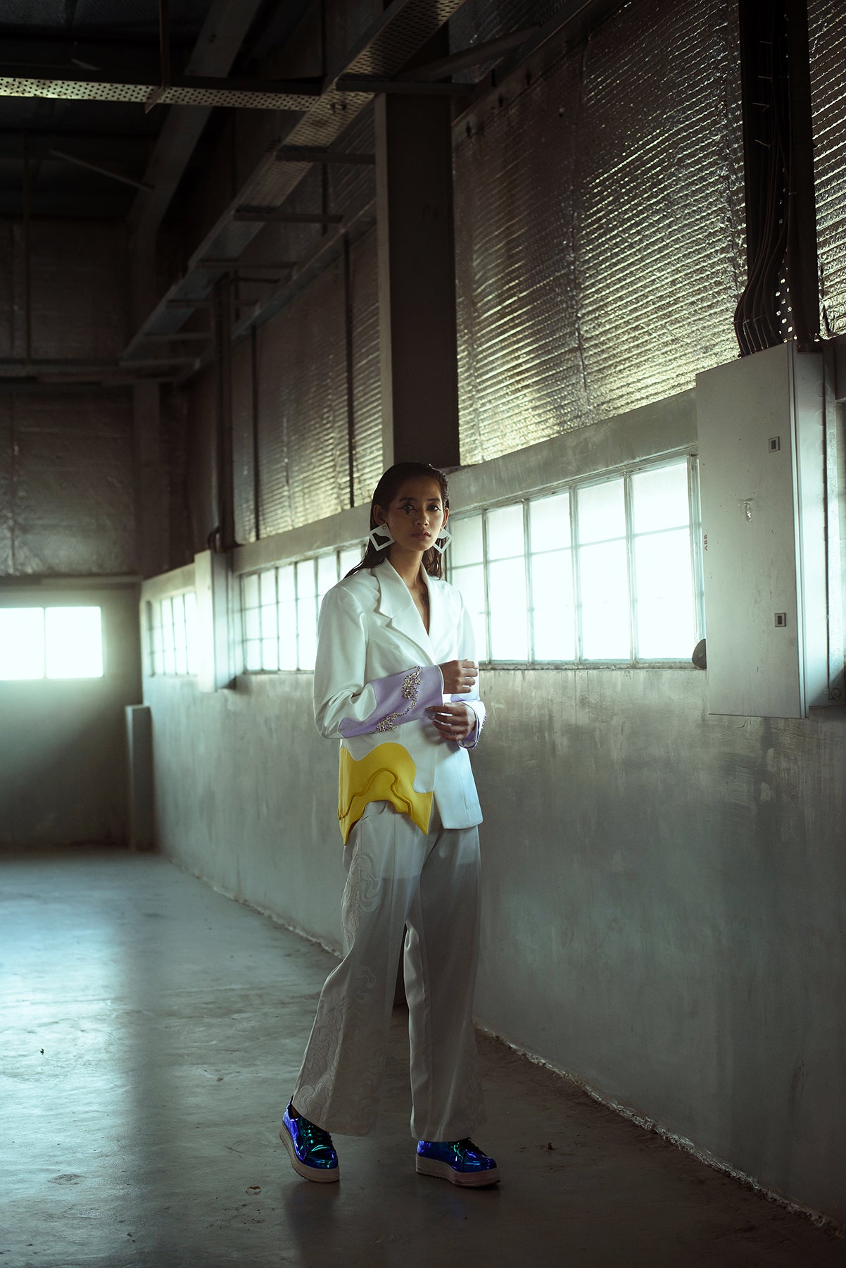 Ivory Lilac Suit - siddhantagrawal