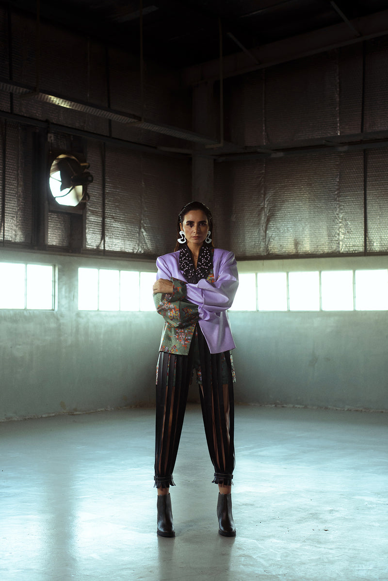 Leather Strapped Trousers - siddhantagrawal
