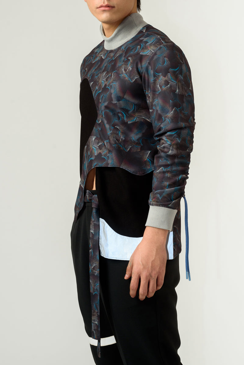 Agitation Print Jumper - siddhantagrawal