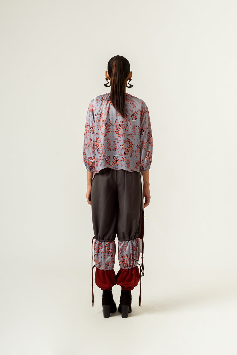 Drawstring DNA-Print Trouser - siddhantagrawal