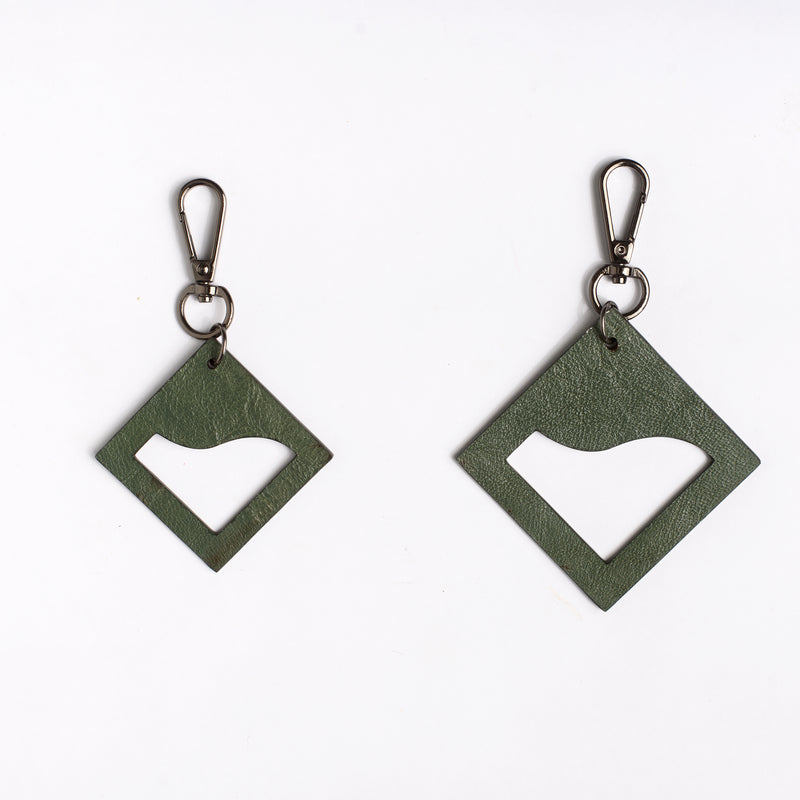 ENNUI BOTTLE GREEN TASSELS - siddhantagrawal