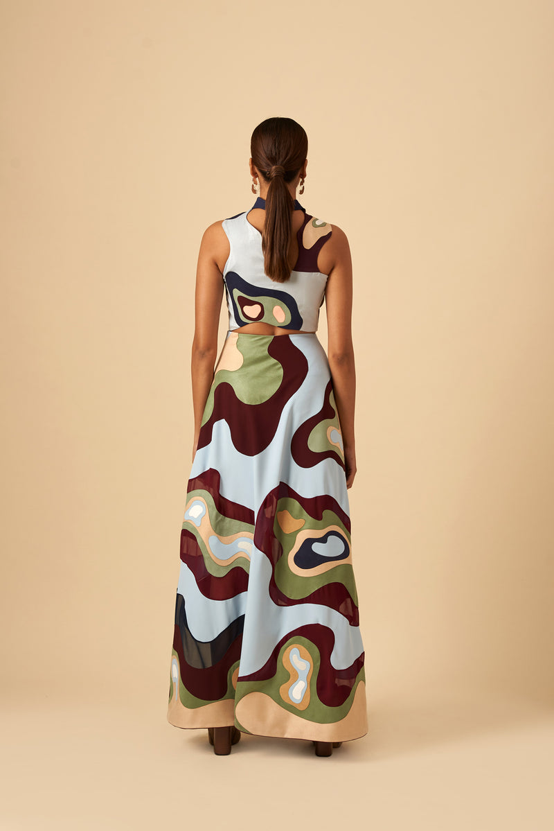 INFINITE FREQUENCY SKIRT - siddhantagrawal