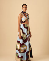 INFINITE FREQUENCY SKIRT - siddhantagrawal